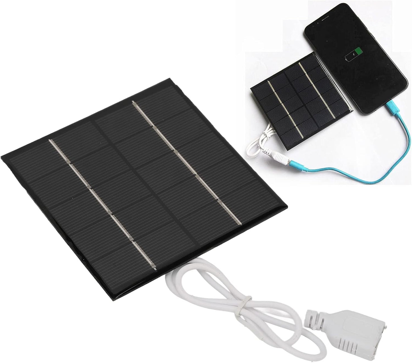 Mini USB Solar Panel Portable Polycrystalline Charger for Mobile Phone and Outdoor 1.2W 5V