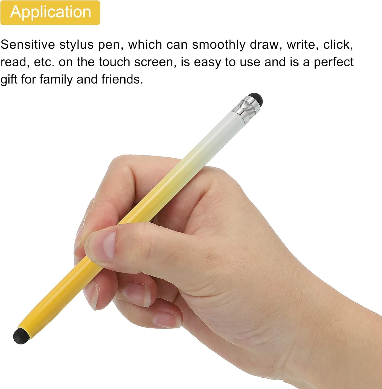 MECCANIXITY Dual Rubber Tips Stylus Pens for Touch Screens, Precision Capacitive Tablet Pen for Universal Devices,