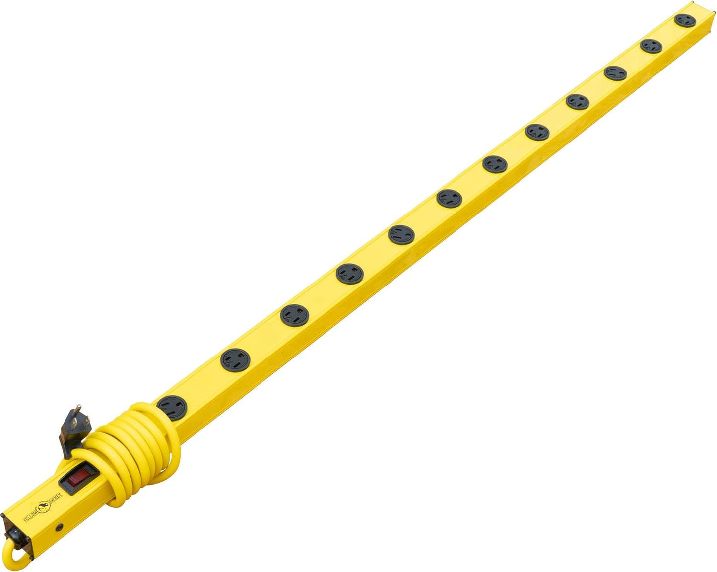 Yellow Jacket 5154 Metal Power Strip, 4-Foot with 510J Surge Protector, 12 Outlets