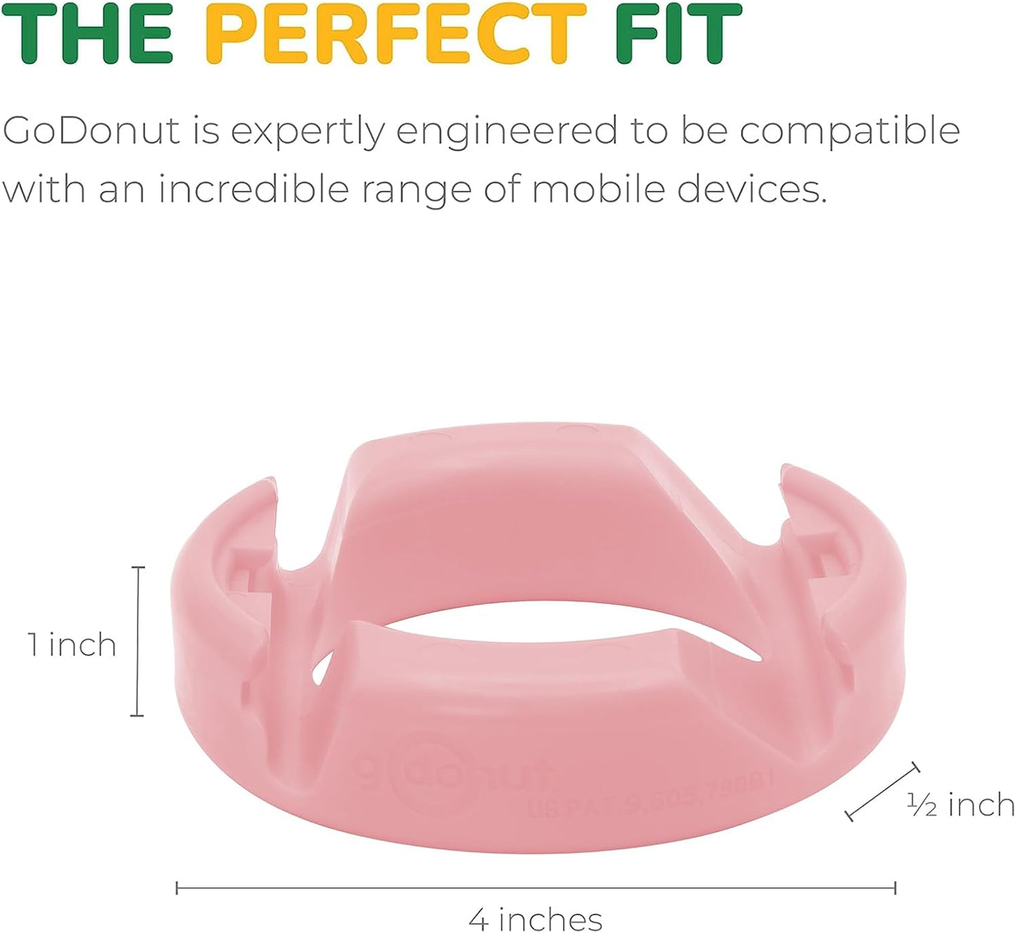 GoDonut Phone Stand Original - Cell Phone Holder + Tablet Stand Desk Organizer, Compatible with iPhone 16 15 14 Pro