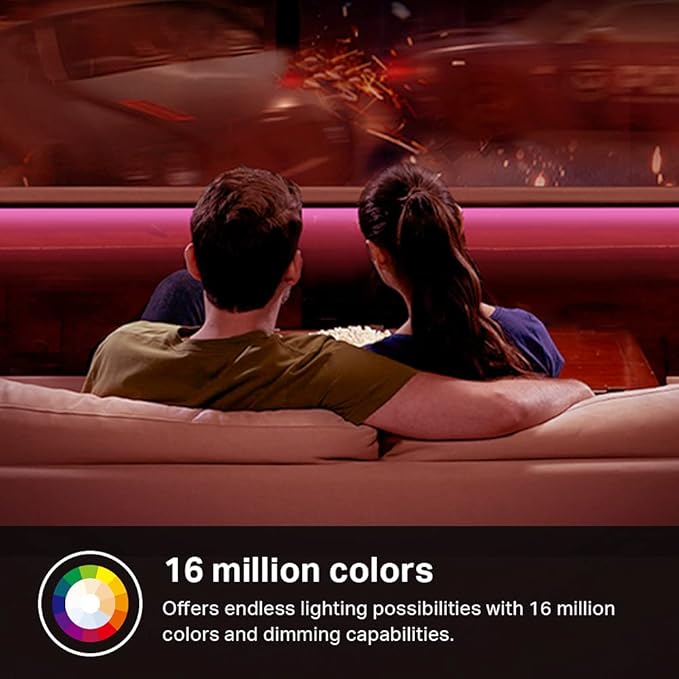 Kasa Smart LED Light Strip, 16.4ft WiFi LED Strip Works with Alexa, Google Home, SmartThings, High Brightness with 16 Million Colors, RGB, Grouping, Adjustable Length, Up to 25,000 Hours (KL400L5)
