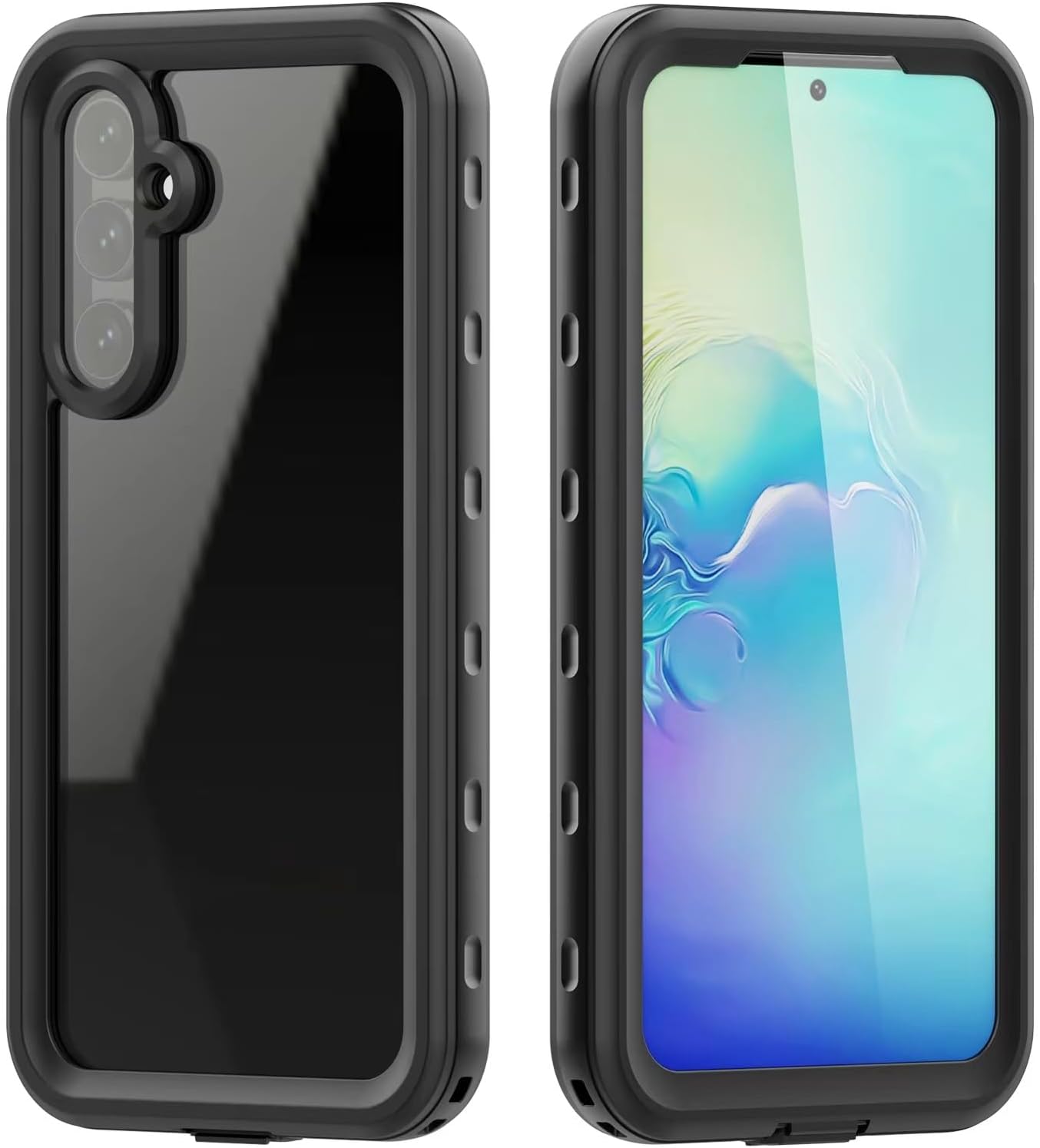 Fully Sealed Waterproof Case for Samsung Galaxy A54 5G, IP68 Shockproof Dustproof Clear Cover Protector for A54 5G