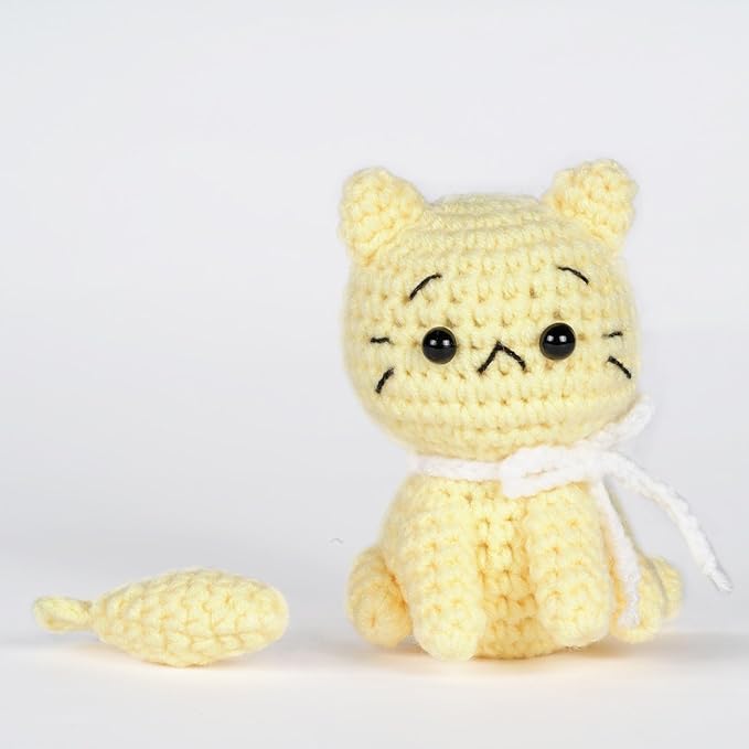 Wizardi Amigurumi DIY Crochet Kit - Cats F07N8-M124