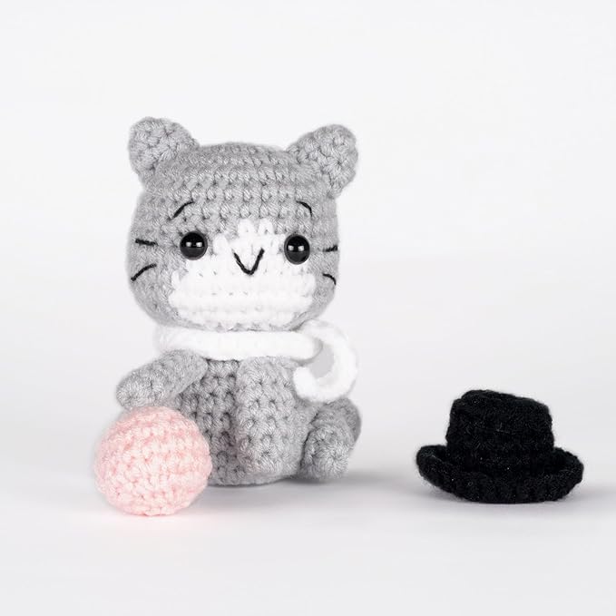 Wizardi Amigurumi DIY Crochet Kit - Cats F07N8-M123