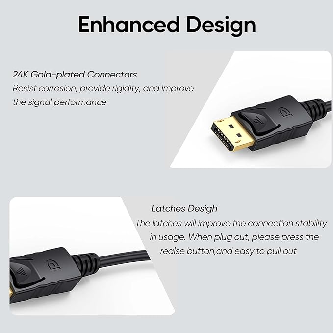 FEMORO DisplayPort to DVI Adapter Converter, Display Port DP to DVI-I Adapter Male to Female 1080P (Male to Female) Compatible with Computer, Desktop, Laptop, PC, Monitor, Projector, HDTV - Black