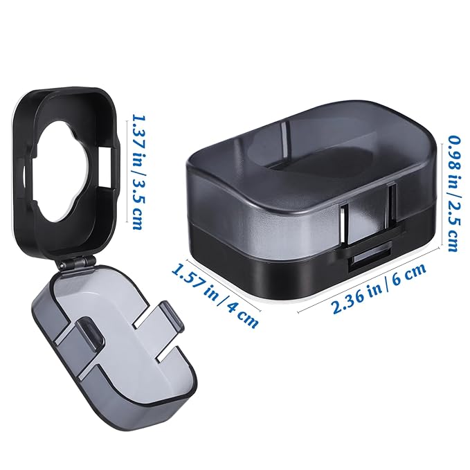 Safety Lock Protection Cover Childproof Door Knob Covers for Kids Durable Transparent ABS 2.36 x 1.57 x 0.98 Inch - Baby Proofing Solution