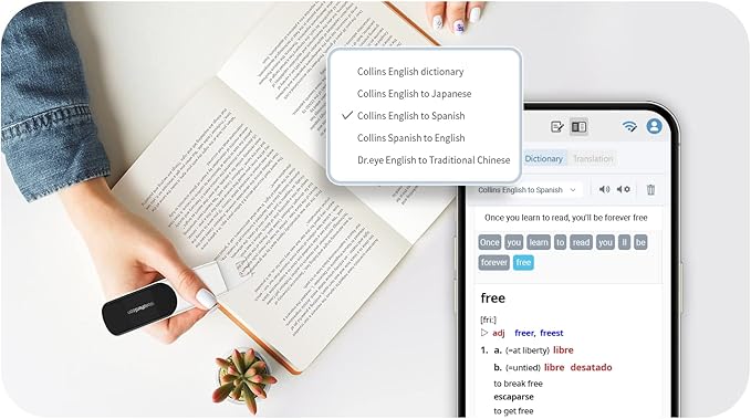 PenPower WorldPenScan Wi-Fi | OCR Pen Scanner | Reader Mode | Text to Speech for Dyslexia | Windows, Mac, Chromebook, iOS & Android
