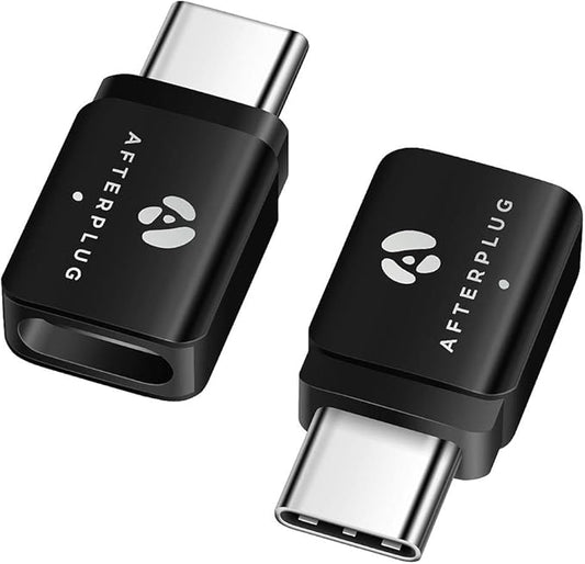 USB C Extension Adapter, USB-C Male to Female, Thunderbolt 3/4/5 Extender, 80Gbps, 8K@60Hz Video, 240W PD (2-Pack), Black