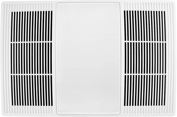 Broan-NuTone Non-Lit PowerHeat Bathroom Exhaust Fan and Heater, 110 CFM, 2.0 Sones, White