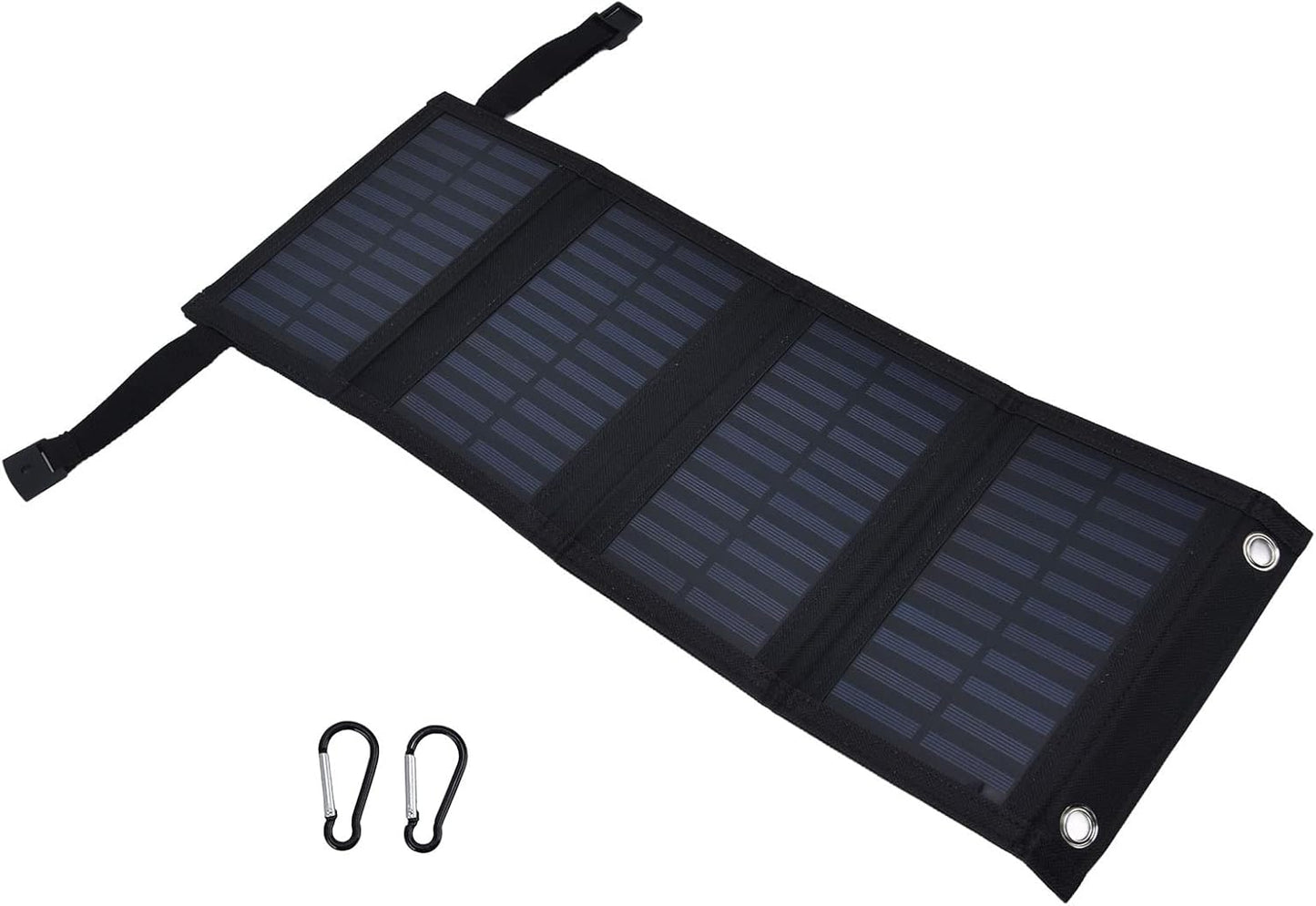 plplaaoo Solar Panel, 20W Portable Battery Charger, High Conversion Rate Solar Maintainer with USB Output for Cellphone