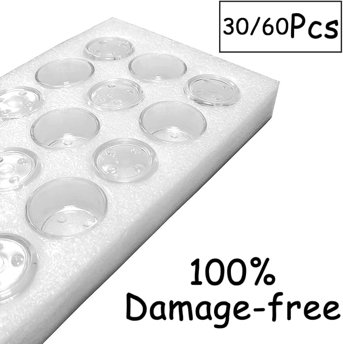 GOLDEAL 30 PCS Small Clear Glass Tealight Candle Holders,Tealight Holders Bulk Use for Weddings Parties Dinner,for 1.5" Tealight. as Well as Candle Mould…