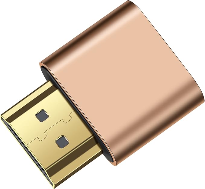 HDMI Dummy Plug 4K HDR,EDID Emulator & Virtual Monitor, Headless Display Adapter,hdmi Fake emulators,Supports up to 4k@60Hz,1080@120Hz(3 Pack)