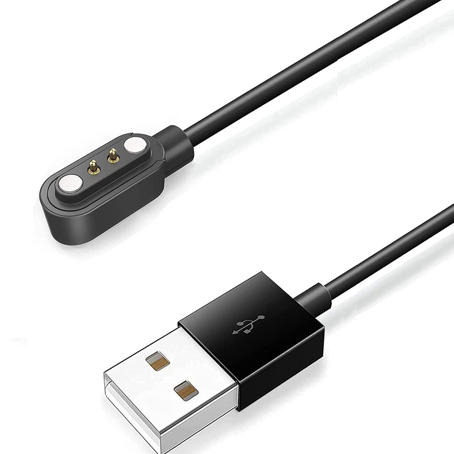 Lamshaw 100cm Magnetic USB Charger for LW77 Smartwatch - Replacement Cable for 1.43 Inches Watch (Black)