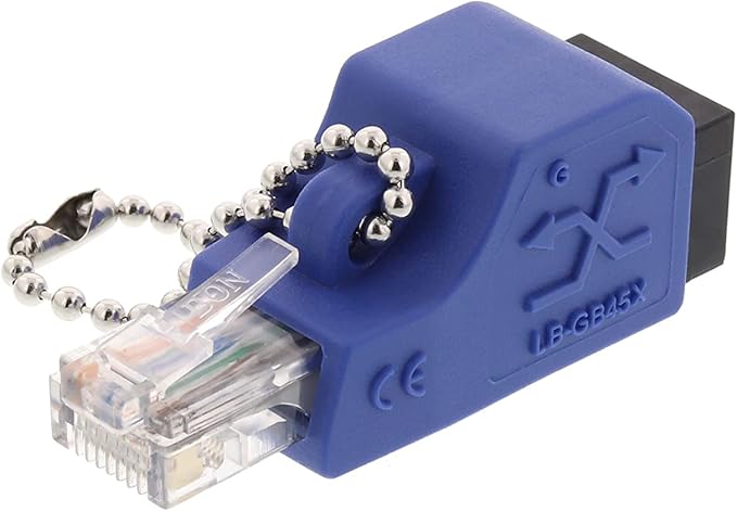 Networx Gigabit Ethernet Crossover Adapter - RJ45 Male to Female - Converts Patch Cable to Crossover for Peer-to-Peer and Switch Uplinks