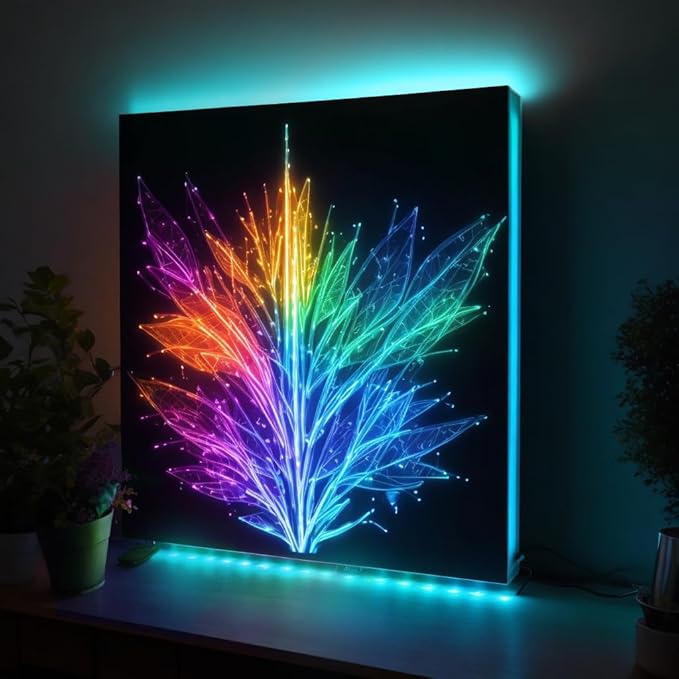 Battery Powered LED Strip Lights with Timer, 6.56 ft RGB DIY Lights with Remote Control for Bedroom, TV, Party, Piano, Cabinet, Decor, Indoor Use