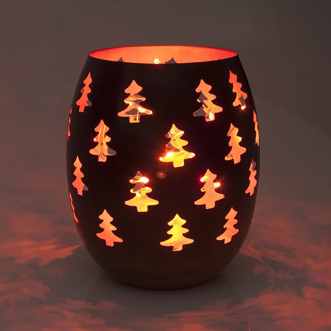 QBIS Battery Powered Fairy Lights - 40 LED, 6hr Timer, Red & Orange for Bedroom, Christmas & Halloween