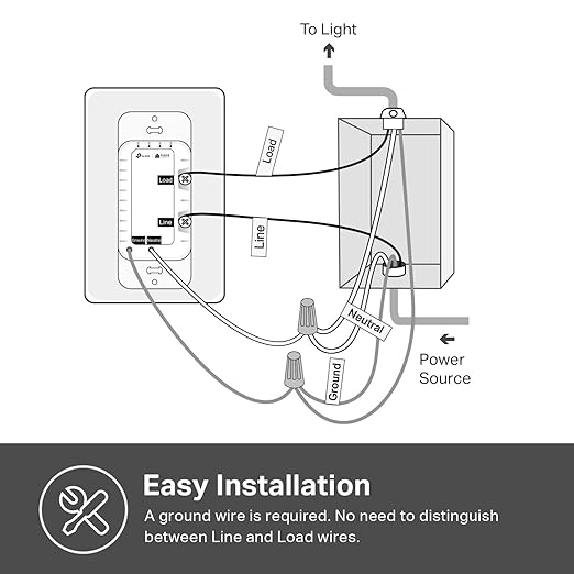 Kasa Smart Dimmer Switch HS220, Single Pole, Needs Neutral Wire, 2.4GHz Wi-Fi Light Switch Works with Alexa and Google Home, UL Certified, No Hub Required, 1 Pack