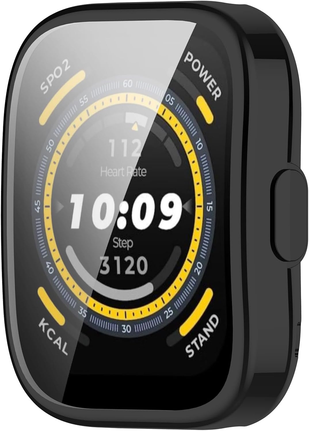 Protective Case for Amazfit Bip 5 Smart Watch, TPU Soft Ultra-Slim Screen Protector Bumper, Black *2