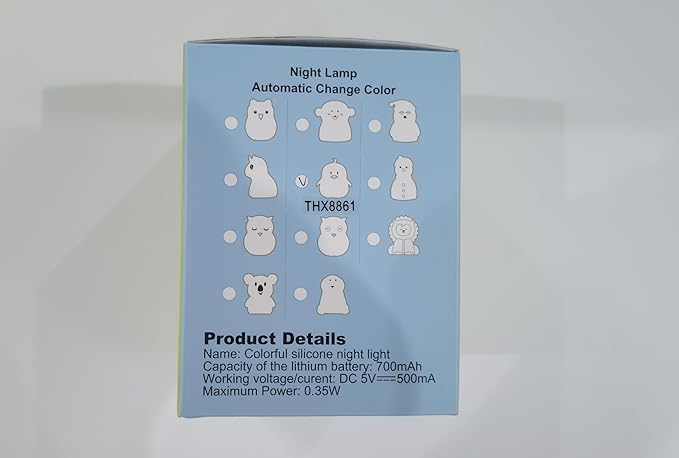 Night Light for Kids Silicone Penguin Night Light 9 Colors Baby Light Bedside Lamp Rechargeable Remote LED Children Night Light for Toddlers/Boys/Girls/Adults/Bedroom/Bathroom/Outdoor