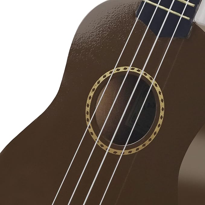 POMAIKAI Ukulele 21" Beginner Starter Wood Ukele Hawaiian Guitar Soprano Ukelele Musical Instruments and Students (Bright Brown)