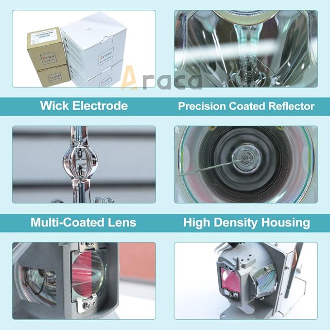 Araca 915B403001 /915B403A01 Replacement Projector TV Bulb Lamp with Housing for Mitsubishi WD-73734 /WD-73835 /WD-73837 /WD-73C8 /WD-73C9 /WD-82737 /WD-82837 /WD-60735 /WD-60737 /WD-65735 TV Lamp