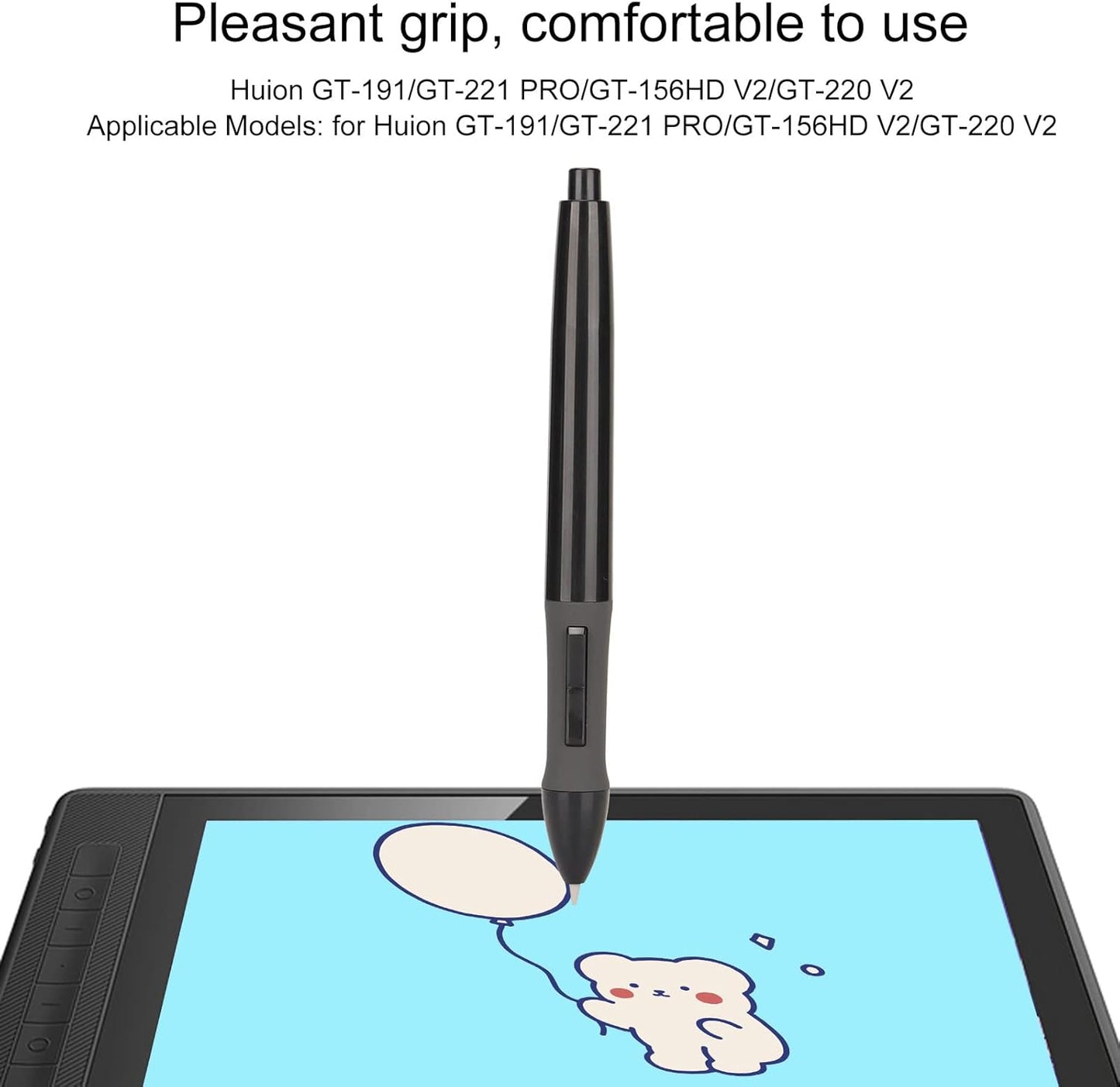Pressure Sensitive Stylus, 8192 Level Sensitive Pen for Huion GT-191 GT-221 PRO GT-156HD V2 GT-220 V2