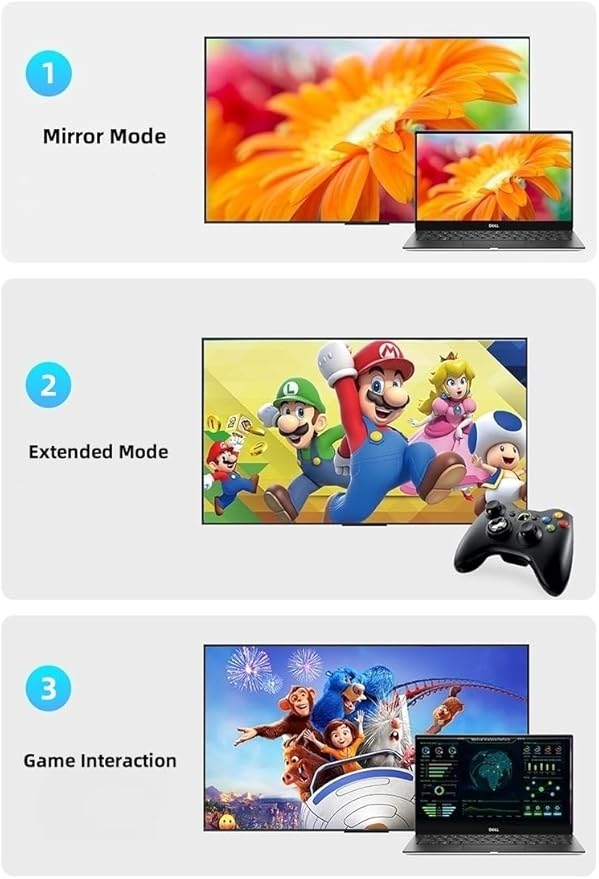 HDMI to USB C Adapter, 4K@60Hz HDMI Female to Type C Female Adapter, Compatible with RayNeo, XREA-L Air, Rokid Air, Thunderbird AR, GRAWOOA, Switch Base, Steam Deck Base, PS4, PS5