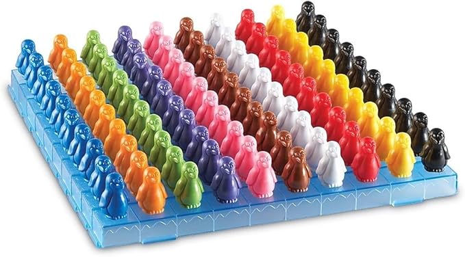 Learning Resources Penguins On Ice Math Activity Set, Homeschool, Early Math Skills, 110 Pieces, Ages 5+