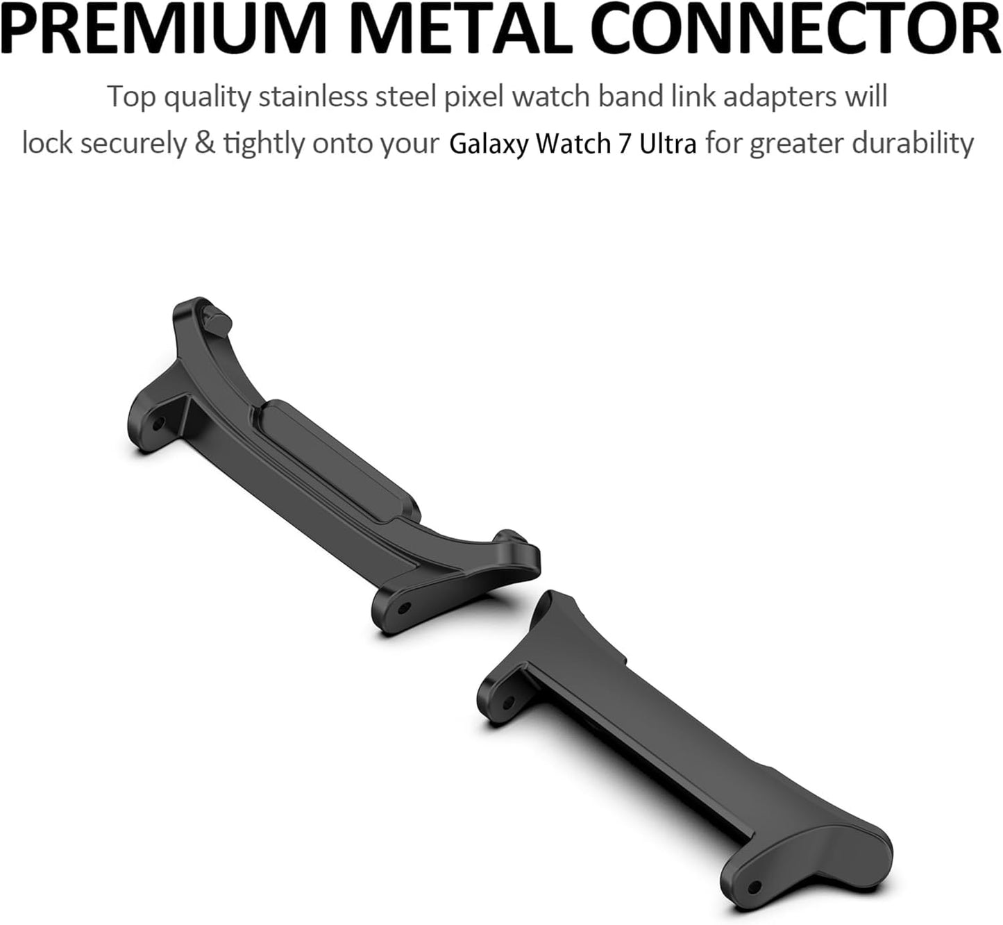 Galaxy Watch Ultra 47mm LTE Adapter, 22mm Stainless Steel Connector Kit for Replacement Strap Hardware Lugs