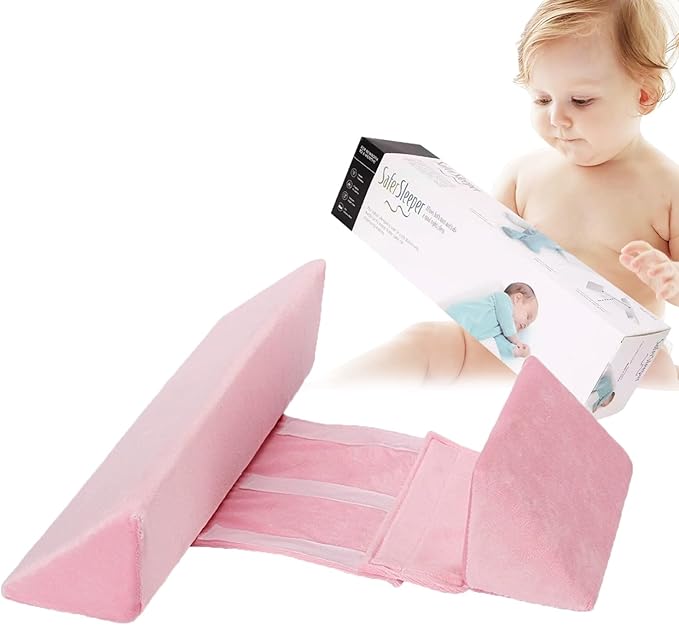 Baby Side Sleeper Weddge Breathable Pillow, Removable and Washable Breathable,Original Down Alternative Pillow for Sleeping - Bedding for Back, Stomach or Side Sleepers