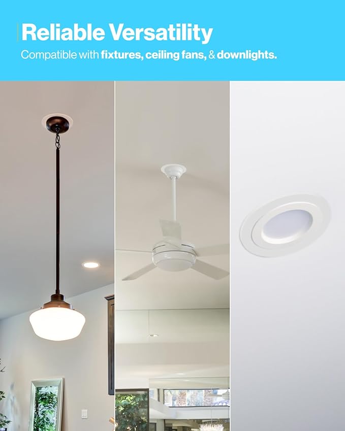 Sunco 12 Pack Goof Rings for 6 Inch Recessed Lights, Flush Mount White Can Light Trim Ring Cover, Outer Diameter 8.6 Inch, Inner Diameter 6.2 Inch, Paintable Surface, Matte Finish.