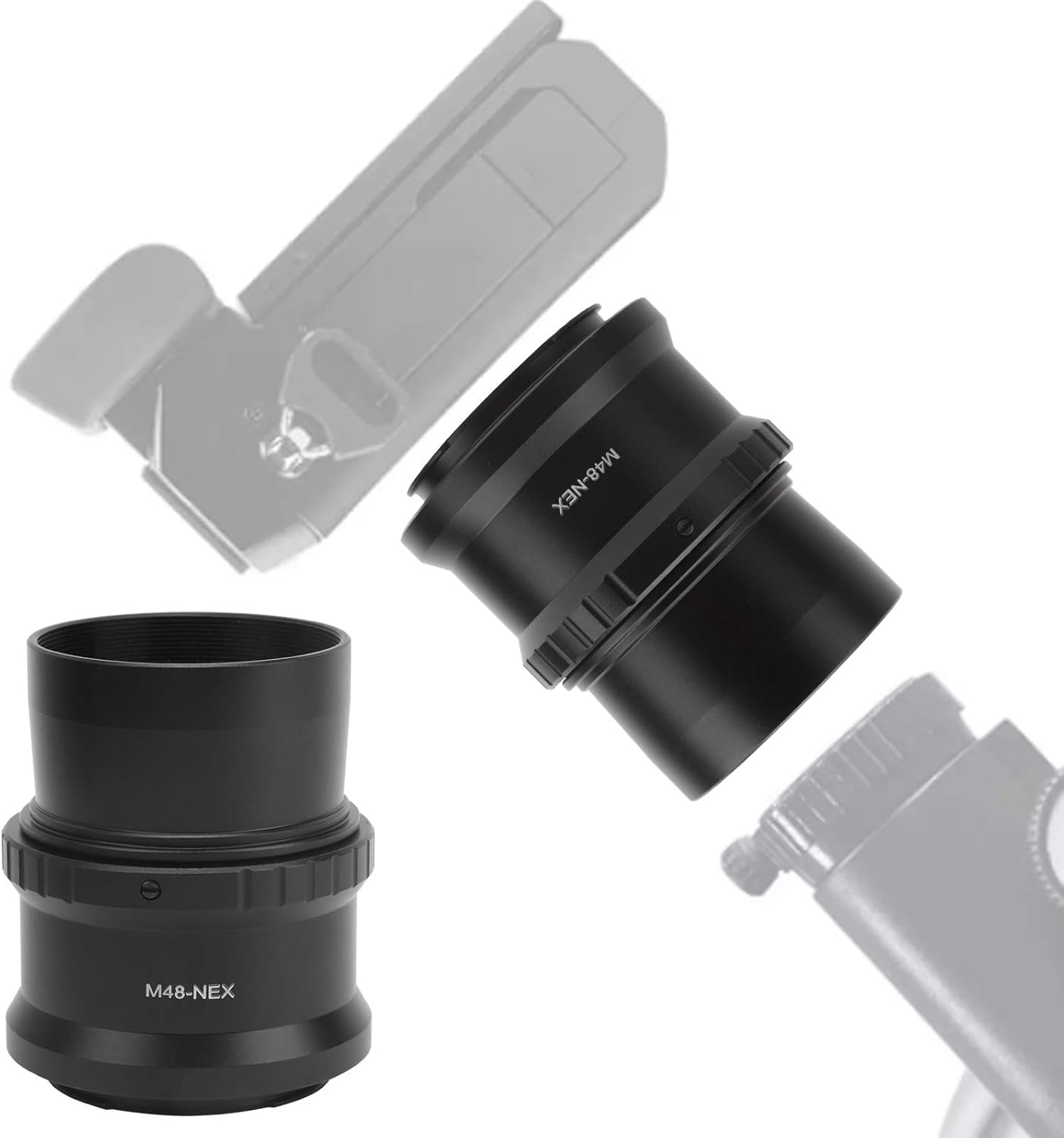 YYOYY Telescope Camera Adapter, 2 Inch M48x0.75mm T-Type Adapter for Sony E Mount Camera
