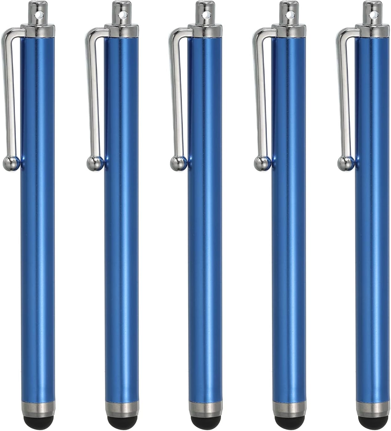 MECCANIXITY 5pcs Stylus Pens for Touch Screens, Universal Capacitive High Sensitivity for All Devices, Dark Blue