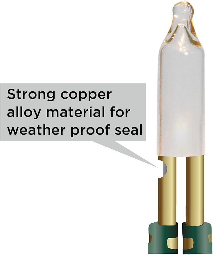 Brite Star 100 Count Mini String Christmas Lights, Clear - 22 Feet Lights with String-to-String Functionality