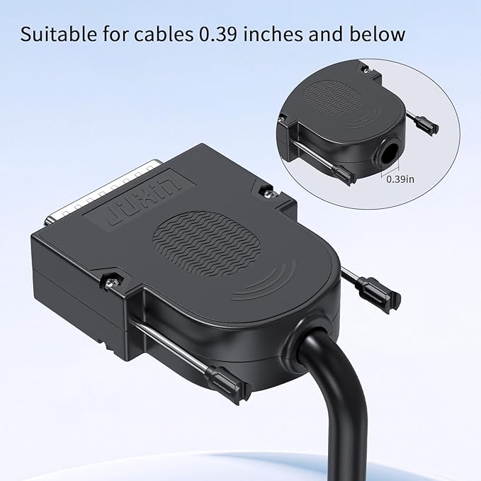 DB44 Female Breakout Connector to Wiring,3 Row RS232 DB44 Breakout Board,Serial to 44pin Port with Case and Screws,Compatible with Computers,Tax Controllers, Digital Cameras,PLC, PDA, Modem