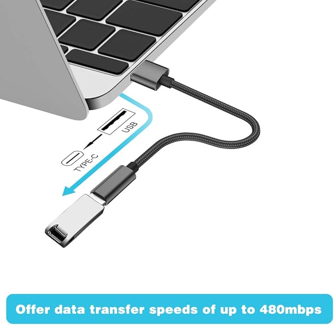 USB C Female to USB Male Adapter (2-Pack),Type C to USB A Charger Cable Adapter, Compatible with iPhone 16 15 15 Pro Max,iPad 2018,Samsung Galaxy Note 10 S22 S21 S20+ Plus Ultra,Google Pixel 4 3