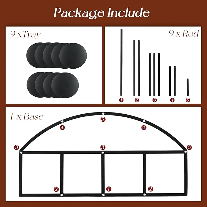 Candelabra Fireplace Candle Holder: Black Metal Pillar Candle Holders for Inside Fireplace Mantle Decor Floor Candelabras Table Centerpiece
