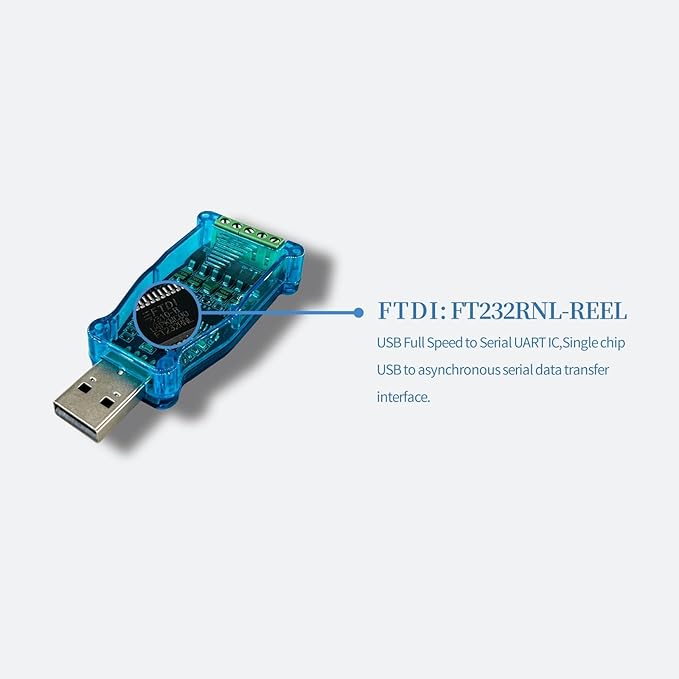 DSD TECH SH-U11 USB to RS485 RS422 Converter with FTDI FT232R Chip Work for Modbus