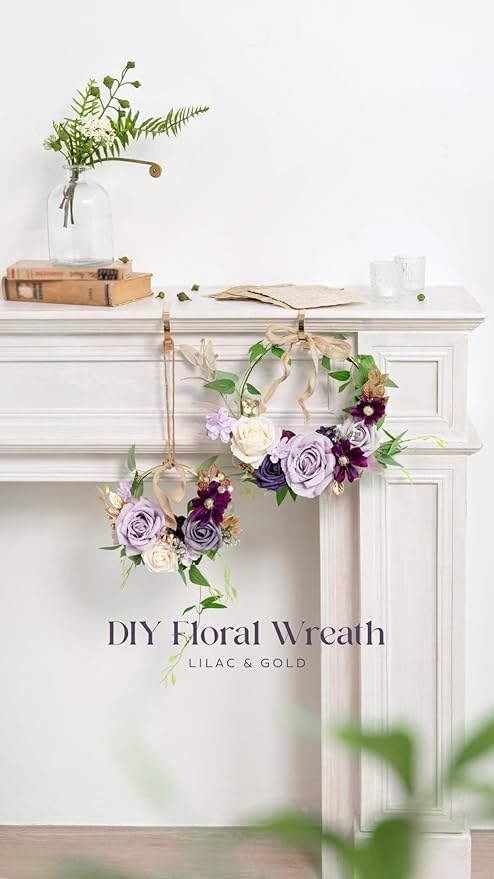 Ling's moment Artificial Flowers 25Pcs Deep Purple Roses Decor w/Stems,3" Real Touch DIY Foam Floral for Wedding Bouquet/Centerpieces, Outdoors Party Backdrop, Room/Table, and Garden/Pot Decorations