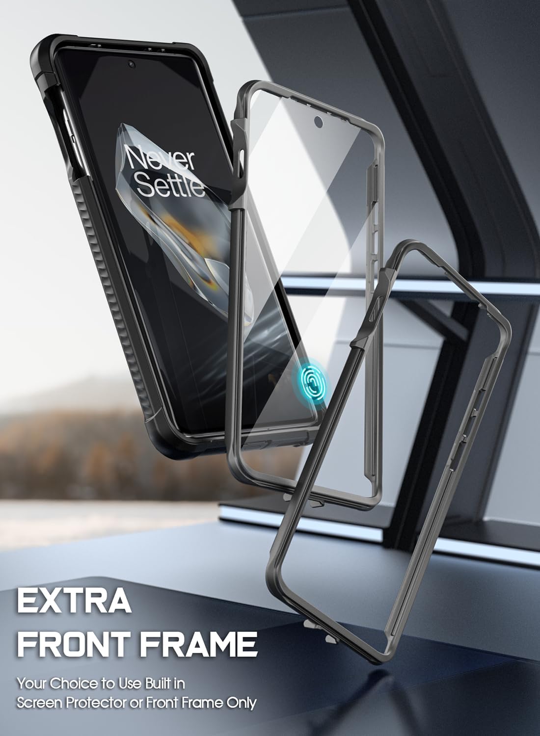 Poetic Guardian Case for OnePlus 12 5G (2024) - Rugged Clear Cover, Full-Body Hybrid, Built-in Screen Protector,