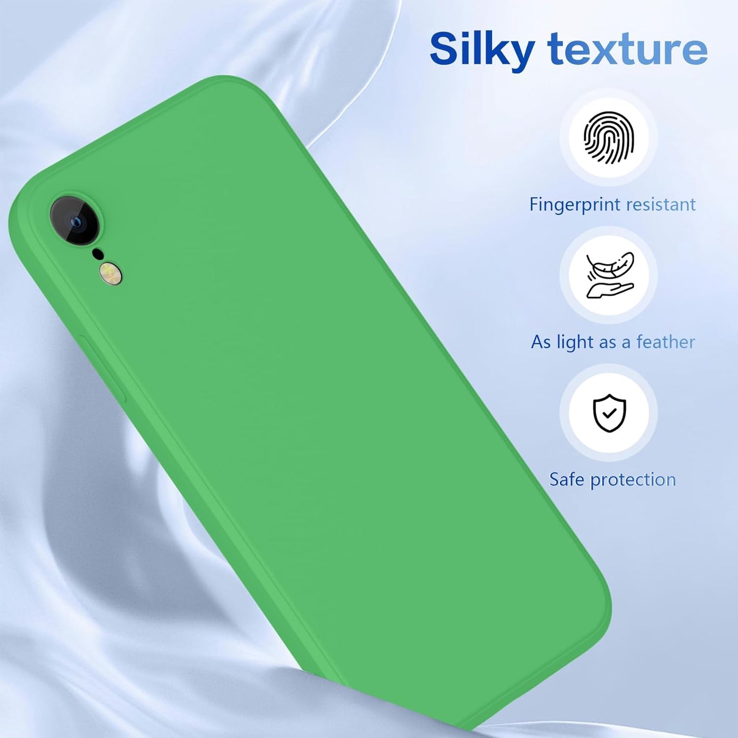 for iPhone SE Case 3rd and 2nd gen, iPhone 8/iPhone 7 Liquid Silicone, Full Body Protective, Soft Shockproof Anti
