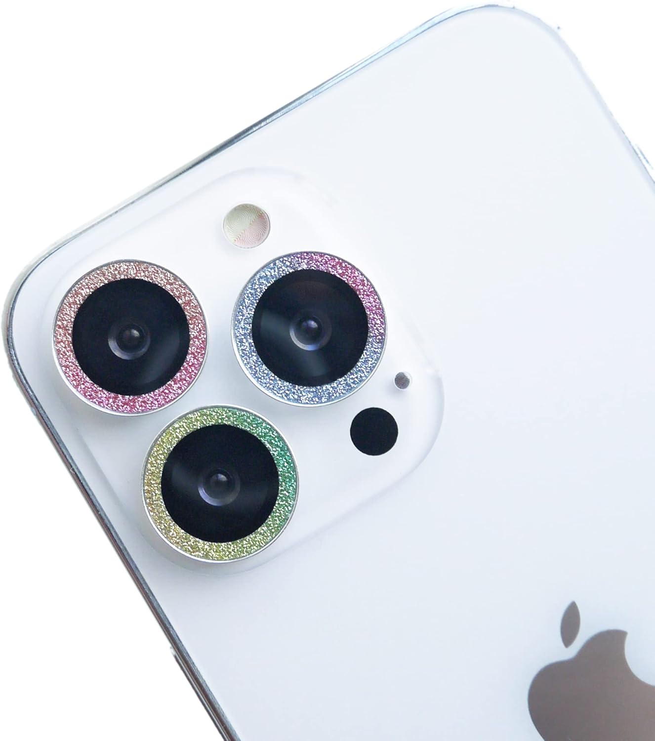 Lens Case for iPhone 13 Pro Max 6.7"/iPhone 13 Pro 6.1", [3 Pack] DMaos Diamond Glitter Ring Cover Circle Anti-Scratch