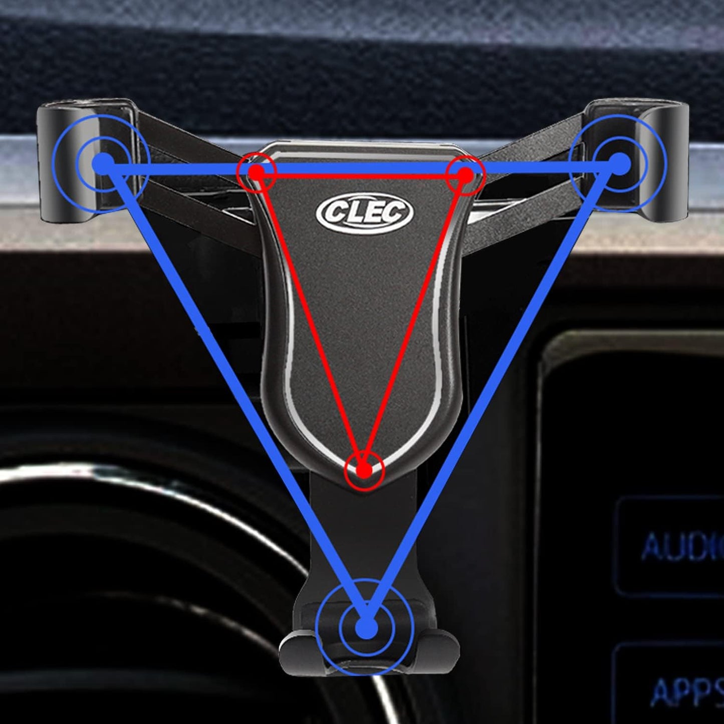 ITrims Car Phone Holder for Toyota Tacoma 2016-2022, Adjustable Dashboard Mount for Most Smartphones