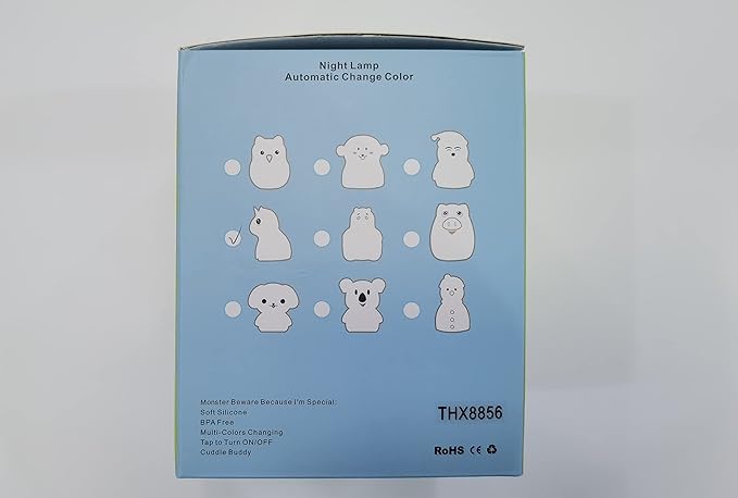 Night Light for Kids Silicone Unicorn Night Light 9 Colors Baby Light Bedside Lamp Rechargeable Remote LED Children Night Light for Toddlers/Boys/Girls/Adults/Bedroom/Bathroom/Outdoor