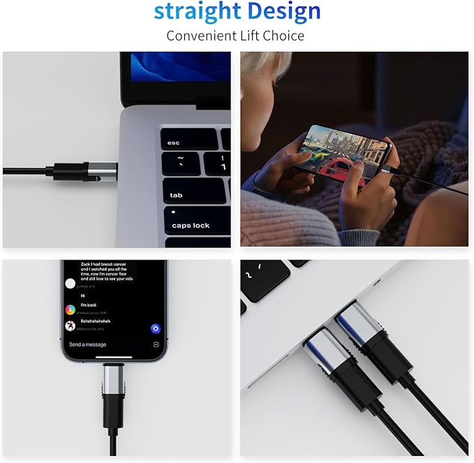240W USB C Magnetic Adapter, (2 Pack 2 Plugs) Magnetic USB C Adapter Right Angle 24Pin, USB4 40Gbps 8K 60Hz for Thunderbolt 3/4, MacBook Pro/Air,Steam Deck, PS5