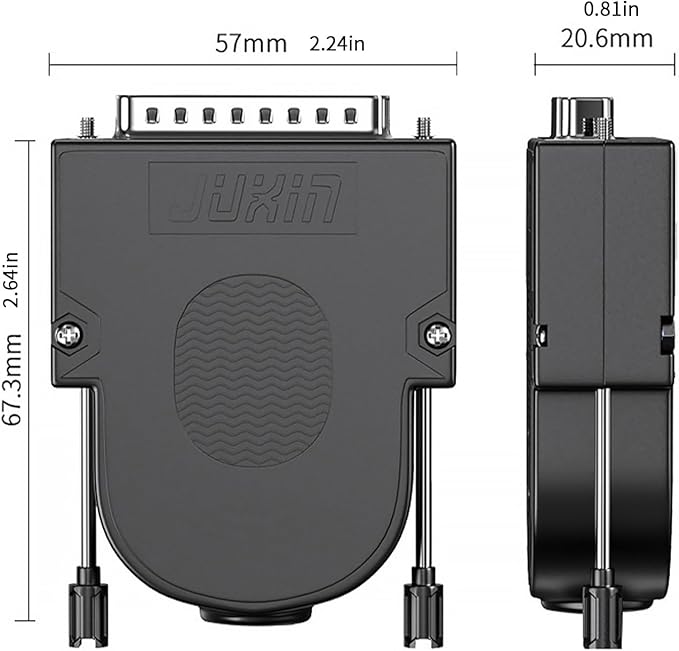 DB44 Female Breakout Connector to Wiring,3 Row RS232 DB44 Breakout Board,Serial to 44pin Port with Case and Screws,Compatible with Computers,Tax Controllers, Digital Cameras,PLC, PDA, Modem