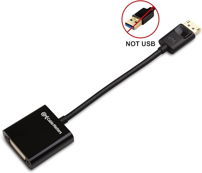 Cable Matters DisplayPort to DVI Adapter (DP to DVI Adapter)