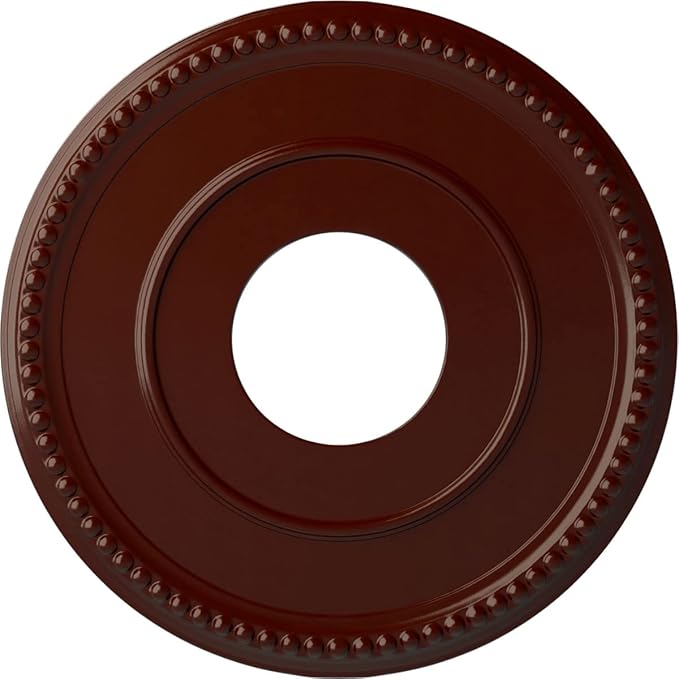 Ekena Millwork CM12BRBMF 12 1/2"OD x 3 7/8"ID x 3/4"P Bradford Ceiling Medallion, Brushed Mahogany