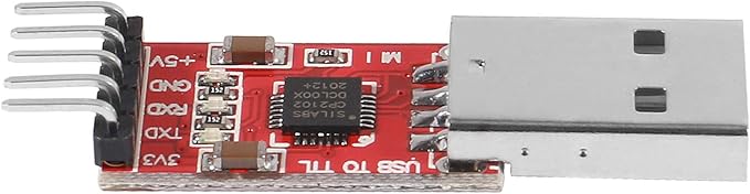 3Pcs CP2102 USB 2.0 to TTL 5Pin Serial Adapter USB to TTL Serial Converter Module for UART STC 3.3V and 5V with Dupont Wire (USB 2.0 to TTL CP2102)