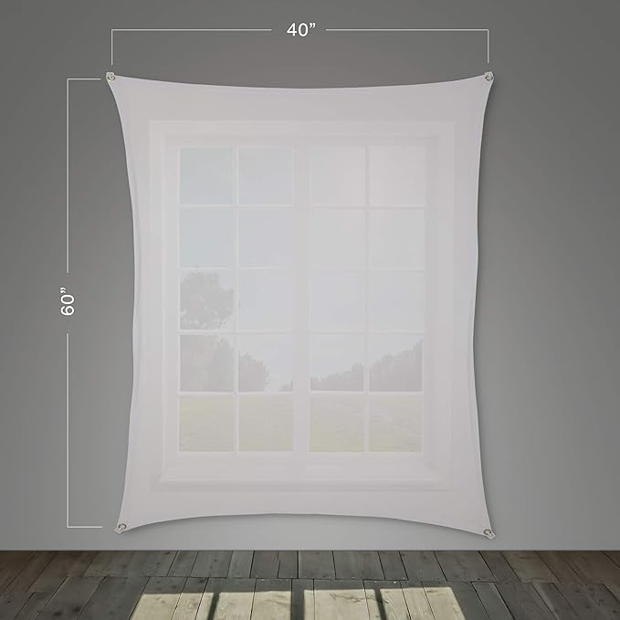 (40" x 60" White) Rear Projection Screen with Mounting Hardware for Projecting Halloween Videos